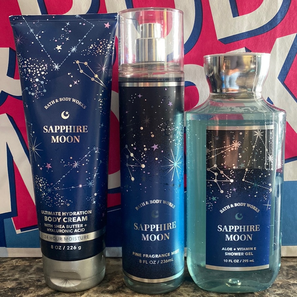 Bath & Body Works Midnight Sapphire Moon   set
